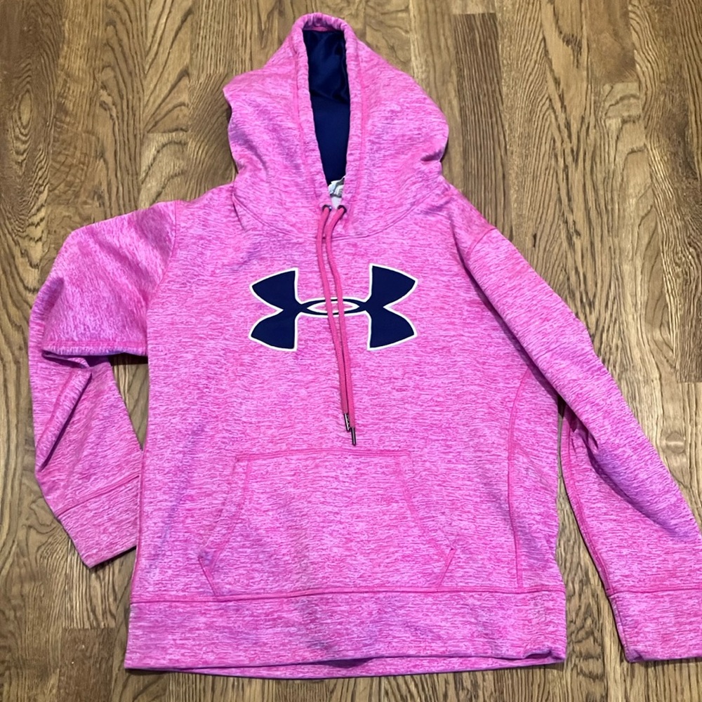 Pink under armor hoodie
